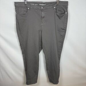 Westport Signature Fit Ankle Gray Denim Pants Size 20W Straight leg